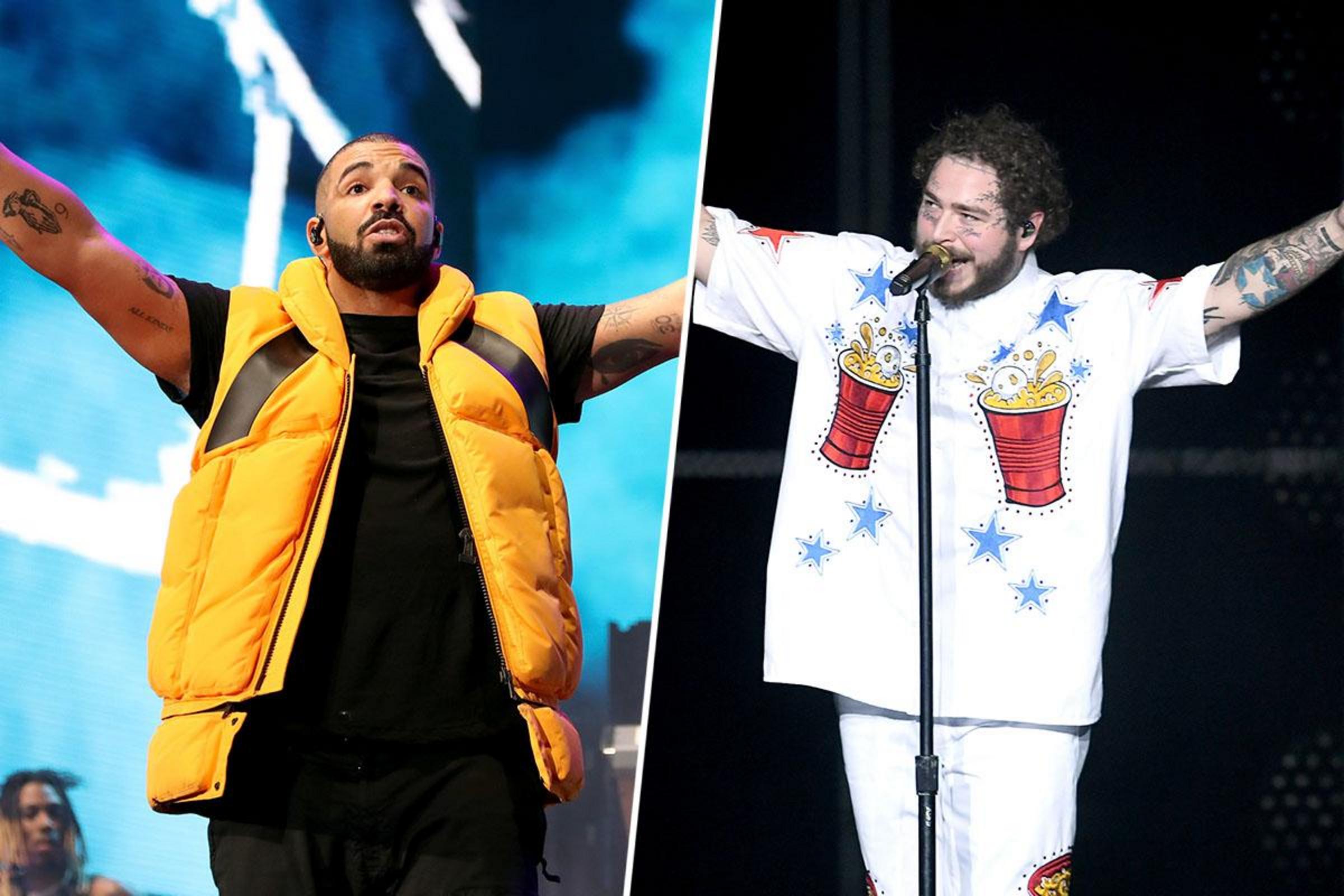 Comparions of two Music icons Drake vs Post Malone